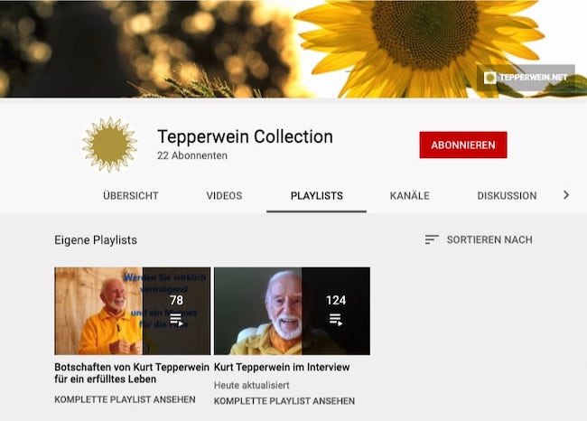 Tepperwein YouTube-Playlists